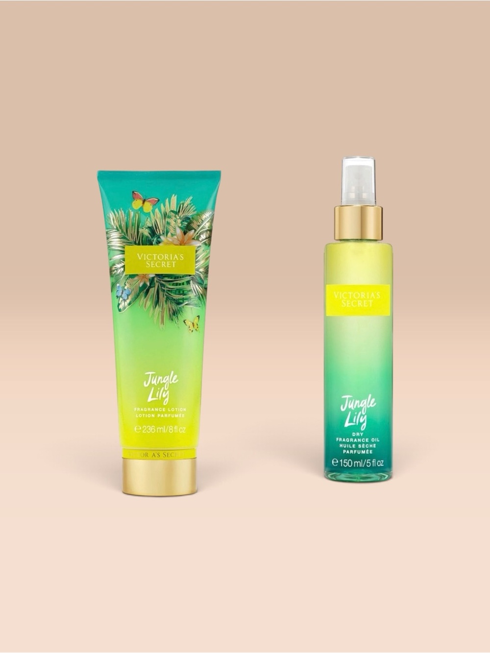 Victoria’s Secret JUNGLE LILY Fragrance Lotion and Dry Fragrance Oil